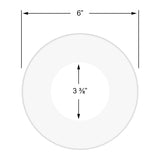 B&B Molders 6" Pipe Grommet-Polar White : BBT-722-027-00015