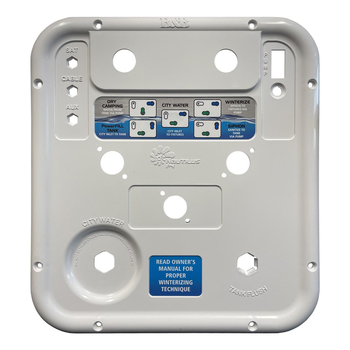 Face Plate for Nautilus P4 System, Polar White : BBT-722-042-00003