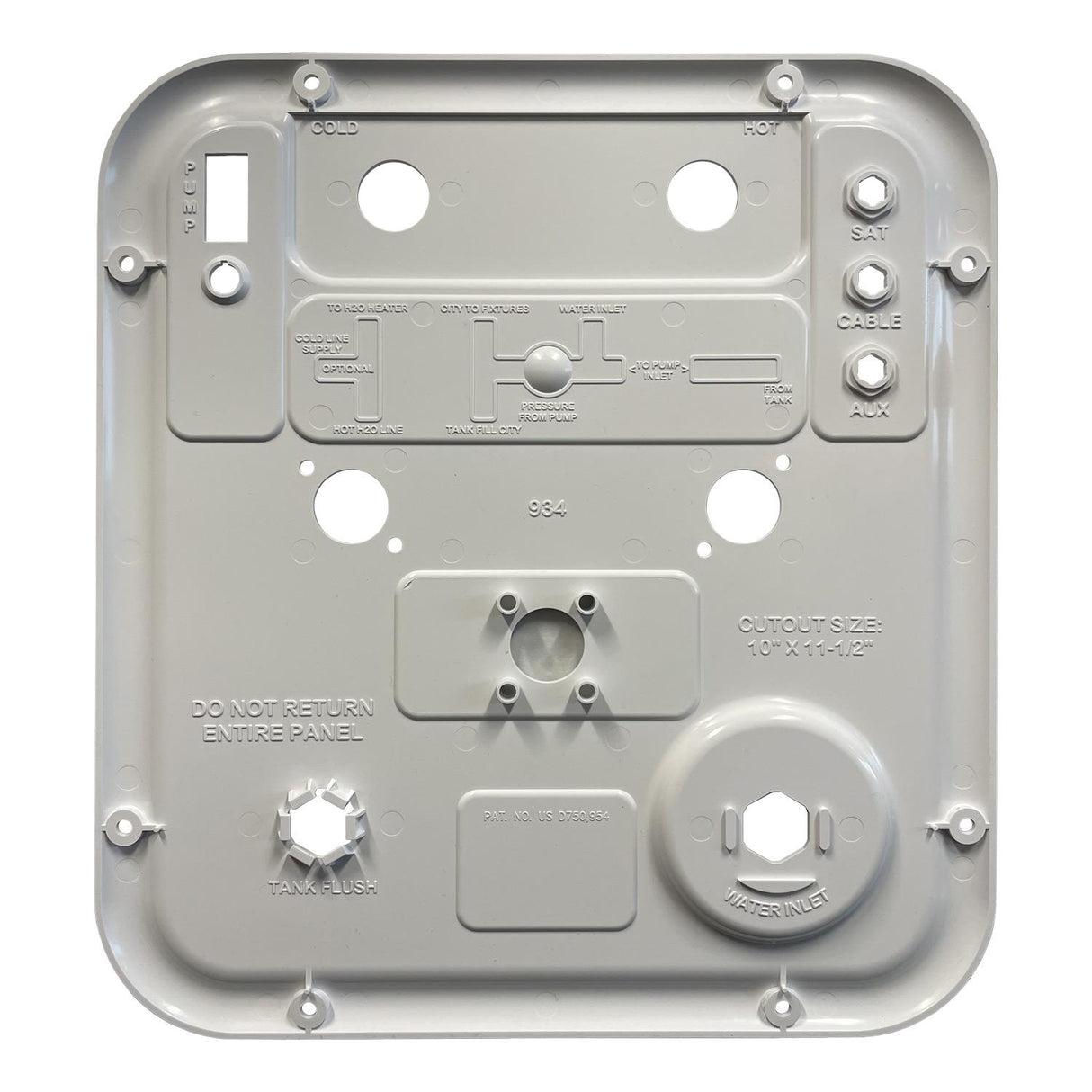 Face Plate for Nautilus P4 System, Polar White : BBT-722-042-00003