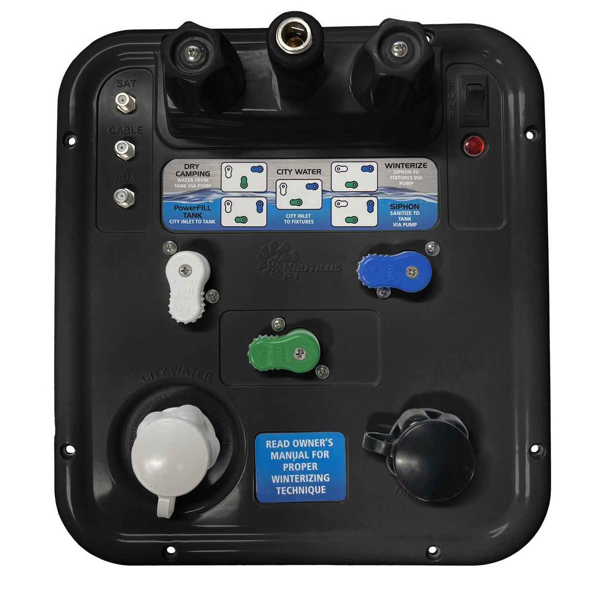 Nautilus P4, 3 Handle, H2O System, Black : BBT-722-042-00004