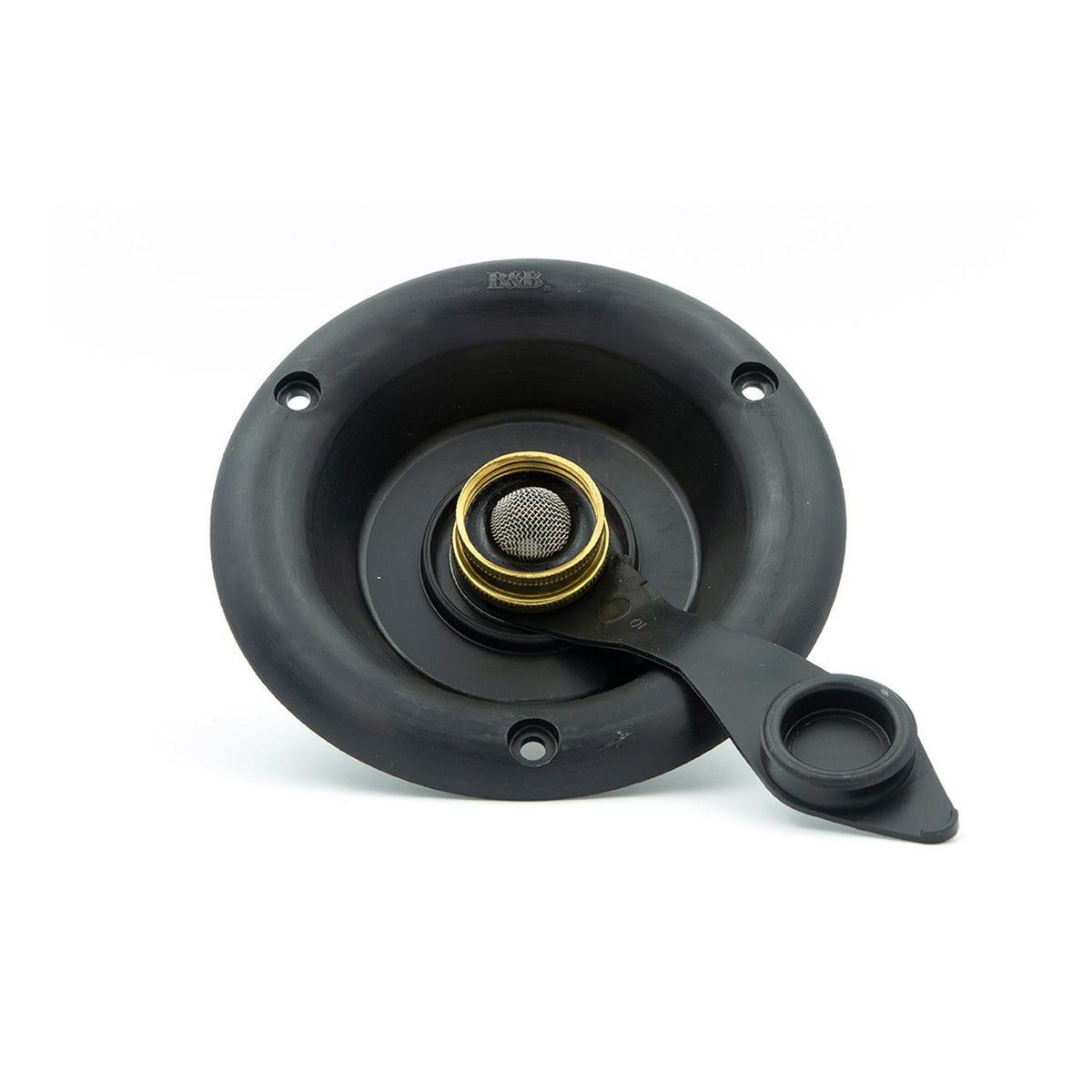 B&B Molders City Water Dish with Brass Check Valve, Black : BBT-723-005-00035