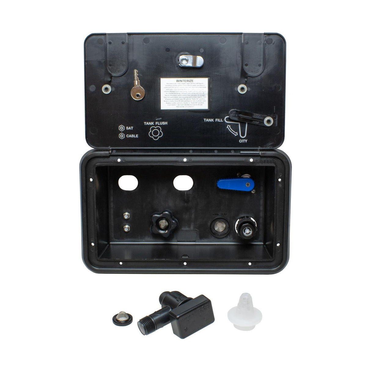 B&B Molders Docking Station, 1/2" Thread, Spin Sprayer, No Shower, Black : BBT-723-010-00037