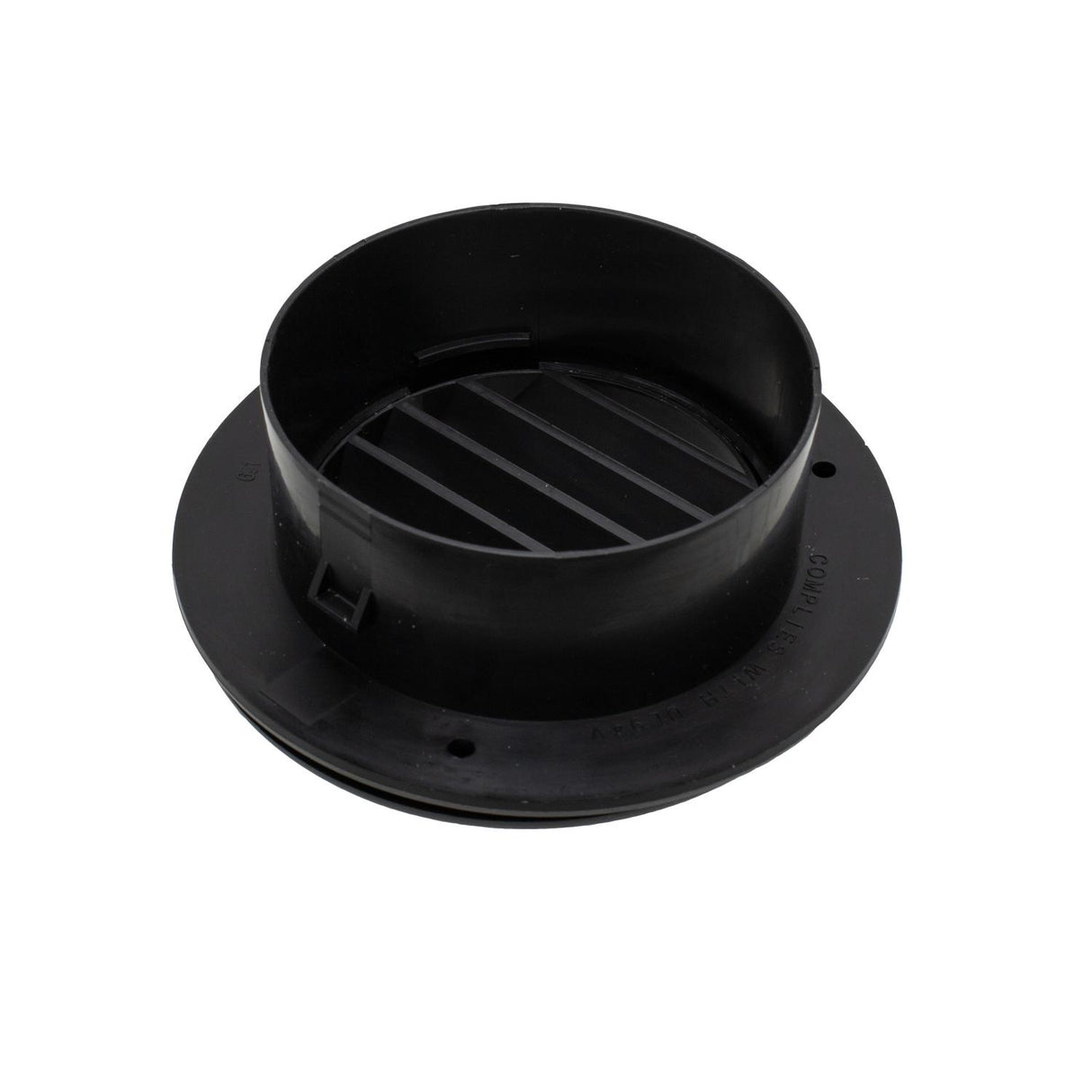 B&B Molders ThermoVent with 4" Connection, Black : BBT-723-015-00006