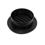 B&B Molders ThermoVent with 4" Connection, Black : BBT-723-015-00006