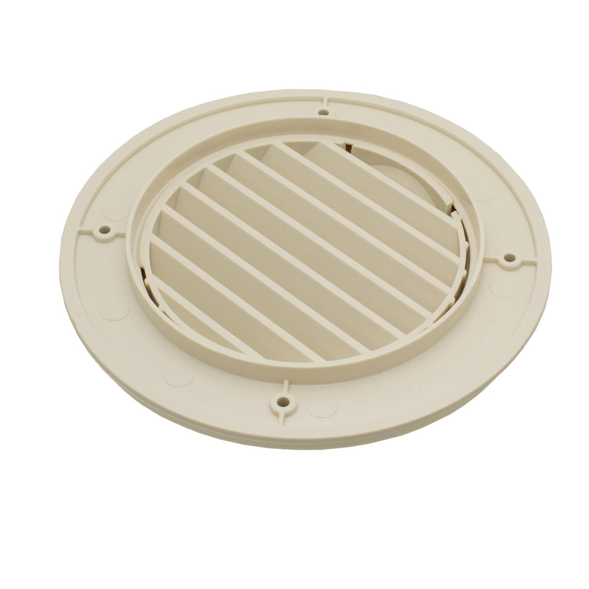 B&B Molders CoolVent Snap-On Ceiling Vent, .25 Flange, Oyster/Colonial White : BBT-723-016-00020