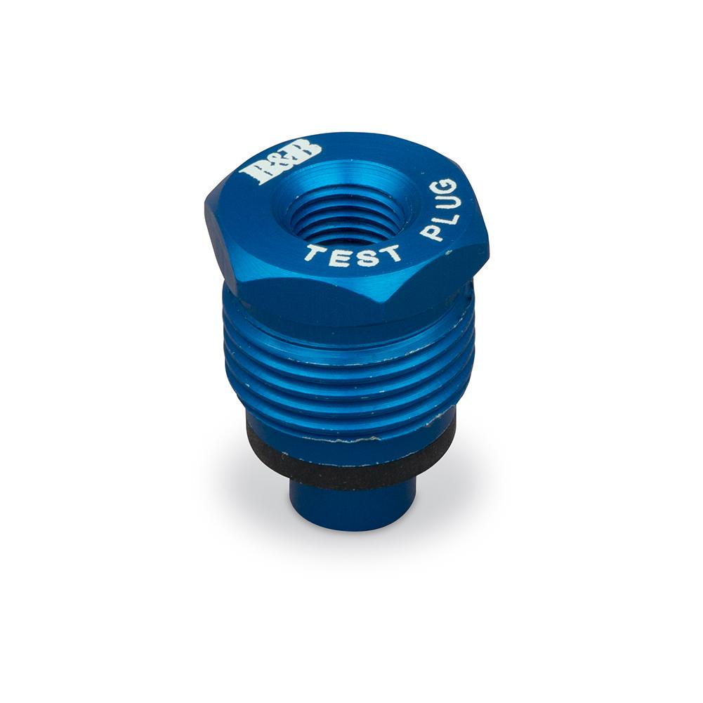 B&B Molders Check Valve Test Plug, Blue : BBT-723-028-00001