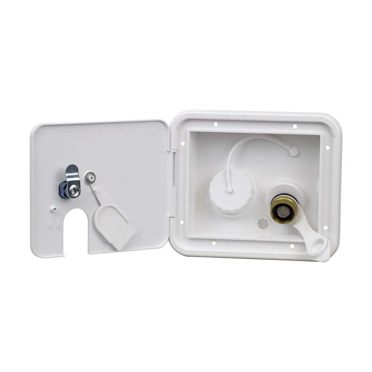 B&B Molders Gravity & City Water Fill Hatch Locking, White : BBT-723-037-00063