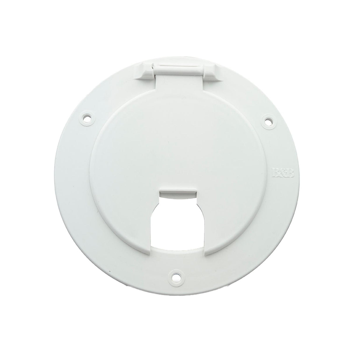 B&B Molders Deluxe Round Electrical Cable Backless Hatch, Polar White : BBT-723-038-00011