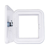 B&B Molders Locking Electric Cable Hatch, Polar White : BBT-723-038-00065