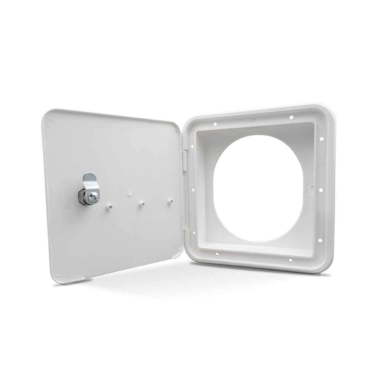 B&B Molders Fuel Hatch with Oval Back, Key Lock, Polar White : BBT-723-039-00017