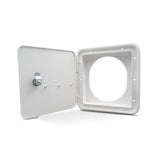 B&B Molders Fuel Hatch with Oval Back, Key Lock, Polar White : BBT-723-039-00017