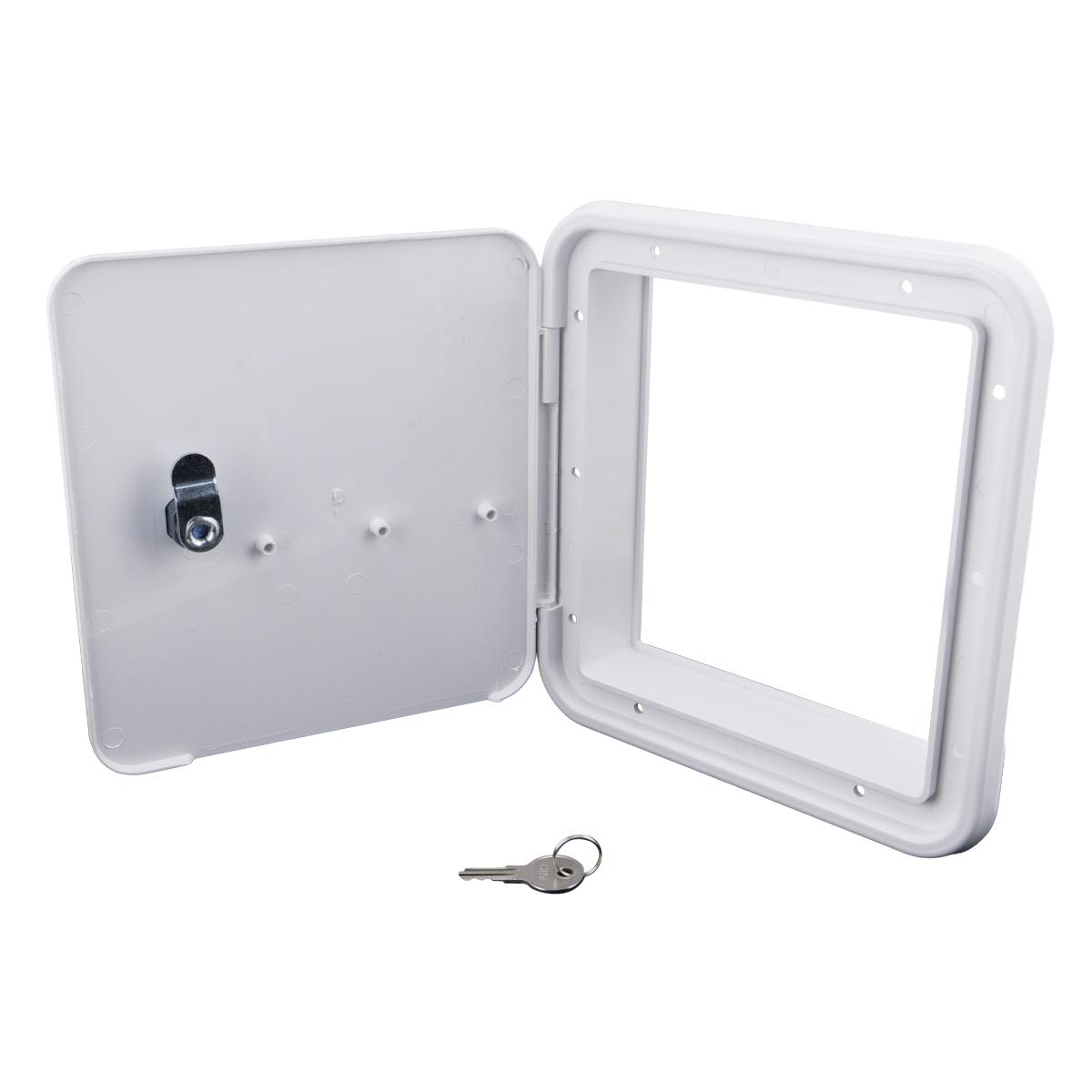 B&B Molders Locking Multi-Purpose Backless Hatch, White : BBT-723-039-00018