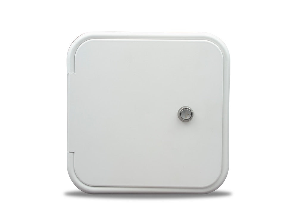 B&B Molders Multi-Purpose Fuel Hatch with Slant Back, Key Lock, Polar White : BBT-723-039-00019