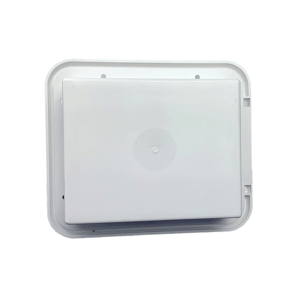 B&B Molders 6" x 7" Multi-Purpose Hatch, Flat Back, Key Lock, Polar White : BBT-723-040-00038