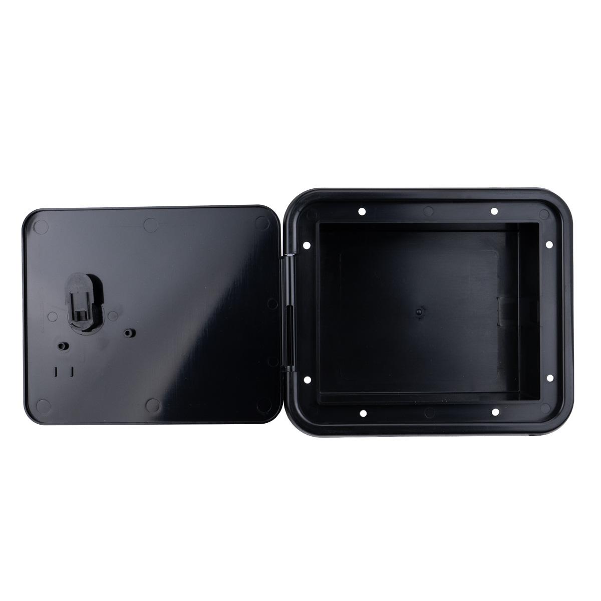 B&B Molders Multi-Purpose Fuel Hatch, Flat Back, Thumb Turn, Black : BBT-723-040-00042