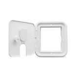 B&B Molders Small Electric Cable Backless Hatch, Thumb Lock, Polar White : BBT-723-040-00054