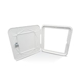 B&B Molders Multi-Purpose Access Hatch, Key Lock, Polar White : BBT-723-040-00057