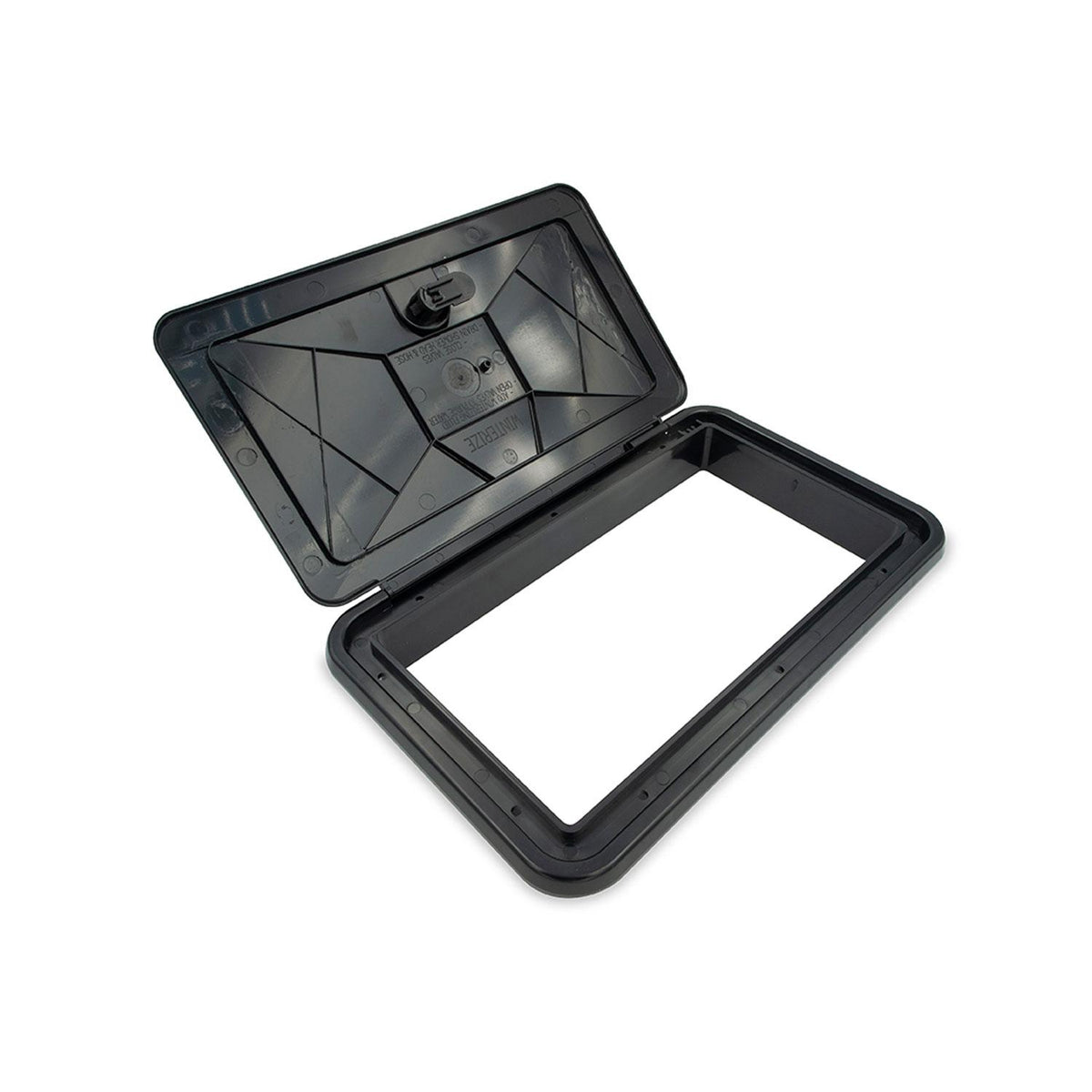 B&B Molders Multi-Purpose Access Hatch, Thumb Lock, Black : BBT-723-040-00082