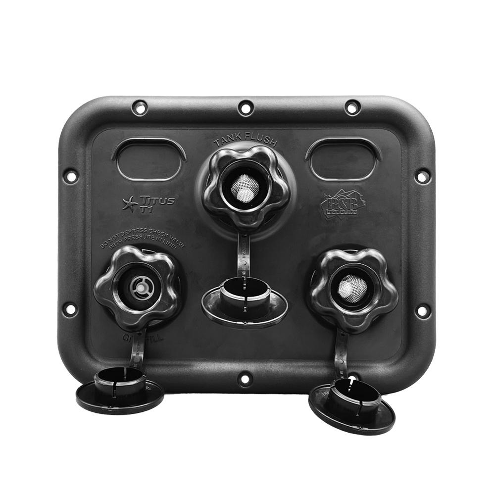 Titus Panel-T Series (City Fill, Tank Fill, Tank Flush, NO Coax), Black : BBT-723-043-00015