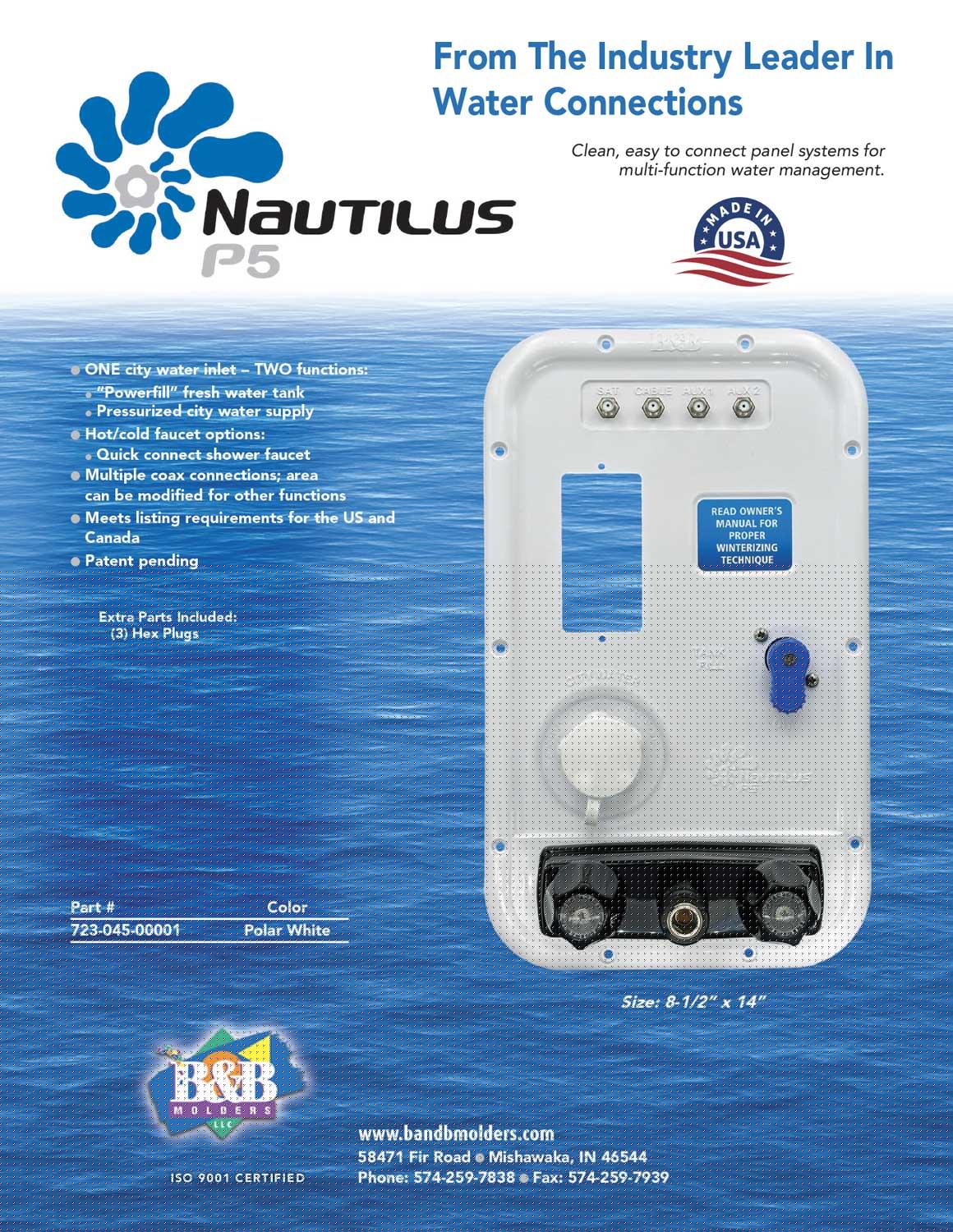 Nautilus P5 Panel, Polar White : BBT-723-045-00001