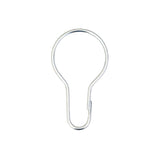 Global Link Shower Curtain Ring, Zinc : BH-SCR1-Z