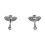 Global Link Alexandria Towel Bar Post for 5/8" Round Bar, Brushed Satin Nickel : BH-TBP9106-BSN