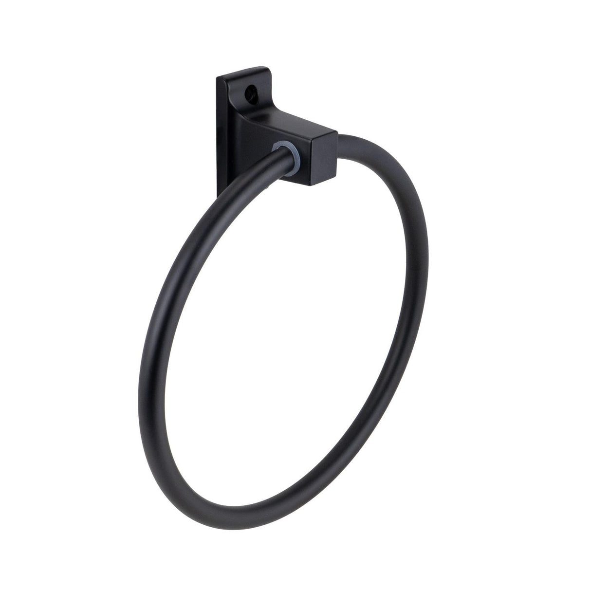 Global Link Bathroom Towel Ring, Matte Black : BH-TR1620-MB