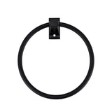 Global Link Bathroom Towel Ring, Matte Black : BH-TR1620-MB