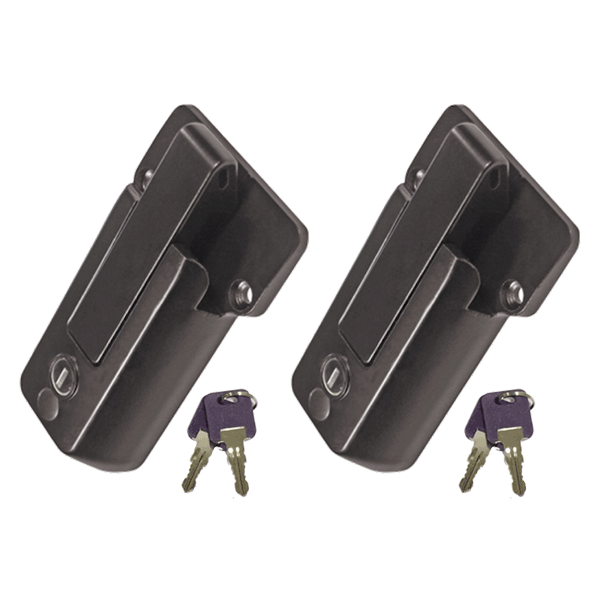 2 Global Link Pro Travel Trailer Bar Locks, Keyed Alike, Black : BL-65611-2006-2PK