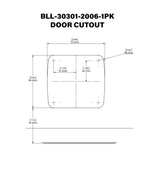 Global Link Mini Pro Travel Trailer Baggage Door Lock, Black : BLL-30301-2006-1PK
