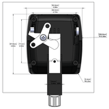 Global Link Versa Pro M Travel Trailer Baggage Lock, Southco Replacement, Black : BLL-50101-2006-1PK