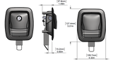 Global Link Versa Pro M Travel Trailer Baggage Lock, Southco Replacement, Black : BLL-50101-2006-1PK