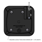 Global Link Rotary Pro Baggage Lock, Black Powder Coat : BLL-60301-2006-1PK