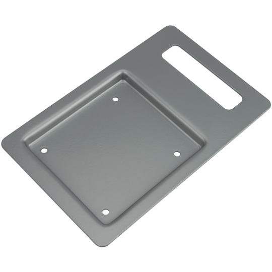 BLM-40903-3022 Baggage Lock Mounting Plate, Powder Coat Silver : BLM-40903-3022