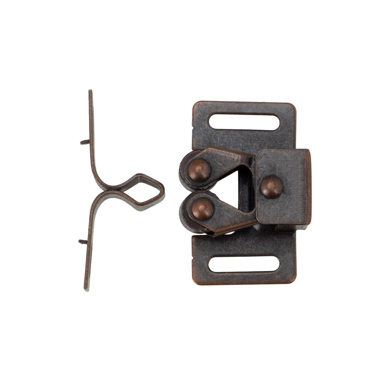 Global Link Double Roller Catch & Strike, 6-8 lb Pull Force, Bronze : C-R411-SB