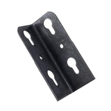 Global Link 1-1/2" x 1-1/2" x 4" Corner Bracket with Keyholes, Black : CB-112X112X4-BLK