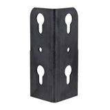 Global Link 1-1/2" x 1-1/2" x 4" Corner Bracket with Keyholes, Black : CB-112X112X4-BLK