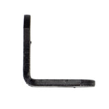 Global Link 1/2" x 3/4" x 3/4" Corner Bracket, Rounded Edges, Black : CB-12X34X34-BLK
