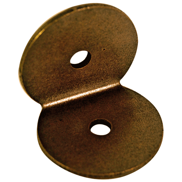 Global Link Round Corner Bracket, 1-1/8" Diameter, Antique English : CB-RD67-AE