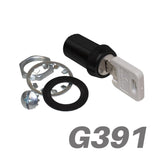 Global Link 1-1/8" Cam Lock Pro, Keyed to G391, Black : CLB-391-118-BLK-1PK
