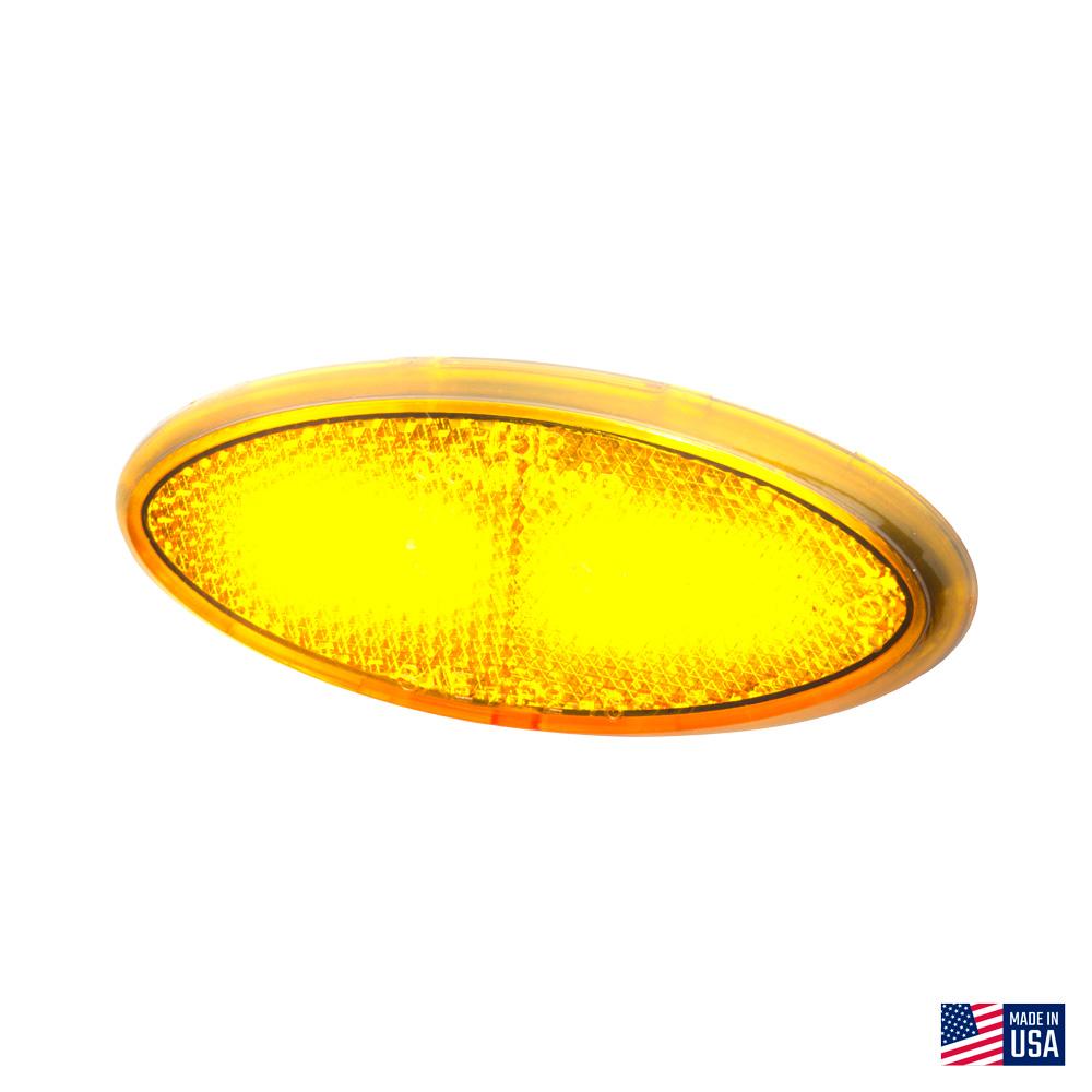 Command LED Modern Oval Clearance Light, Amber : CMD-003-52A
