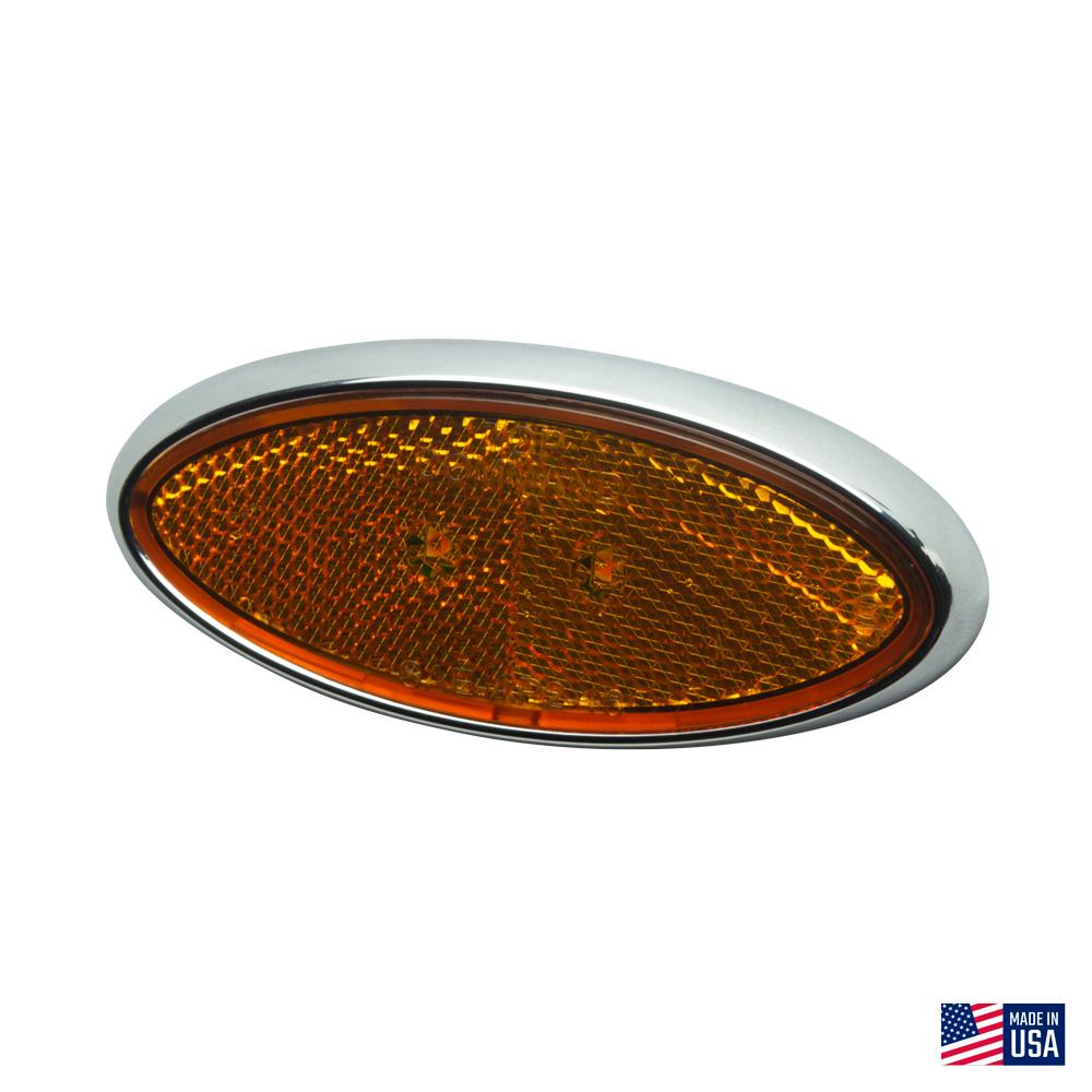 Command LED Modern Oval Clearance Light, Amber : CMD-003-52A