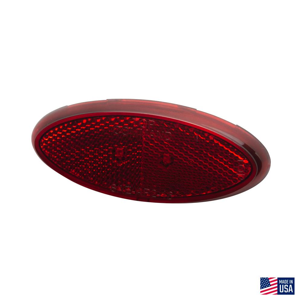 Command LED Modern Oval Clearance Light, Red : CMD-003-52R