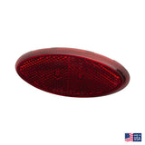 Command LED Modern Oval Clearance Light, Red : CMD-003-52R