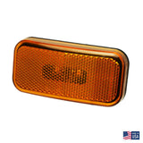 Command LED Rectangle Clearance Light, Amber Lens/Black Base : CMD-003-58LB