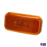 Command LED Rectangle Clearance Light, Amber Lens/White Base : CMD-003-58L
