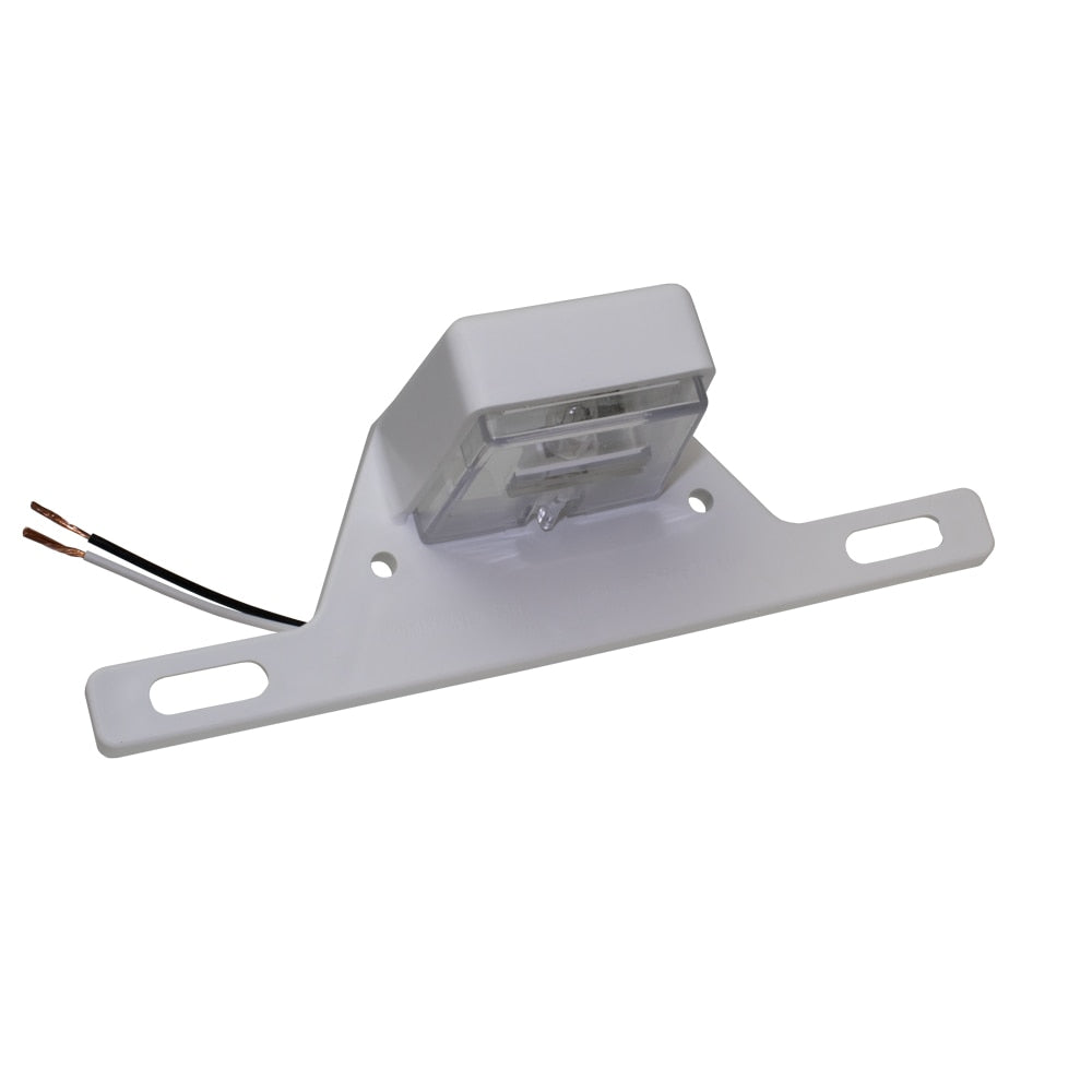 Command Incandescent License Plate Light, White Bracket : CMD-003-70P