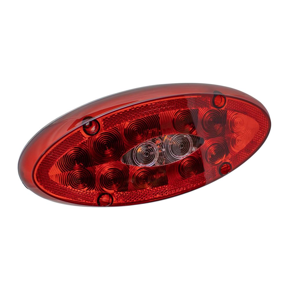Command LED Sealed Elliptical Tail Light with Backup Light : CMD-003-8610