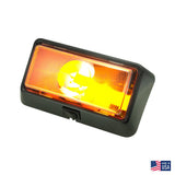Command Porch Light with Amber Lens and Black Base, Includes Switch : CMD-007-50SAB