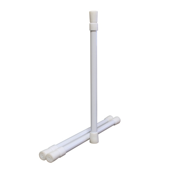 3 RV Refrigerator and Cabinet Storage Security Rails, Extend 10" - 17", White : CMD-017-89